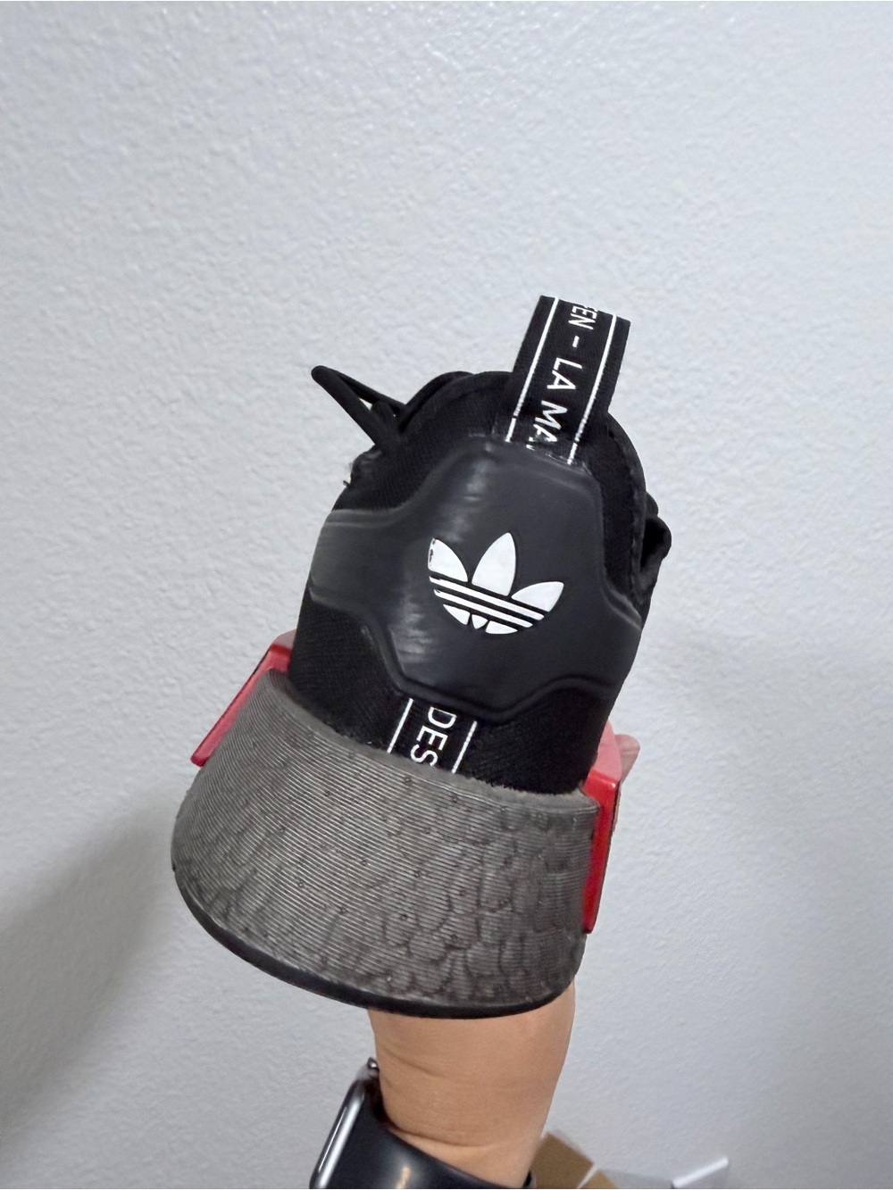 adidas Men’s NMD_R1 Black Casual Sneaker - Picture 3 of 9